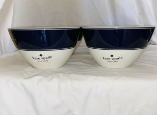 Lenox China Kate Spade Nags Head Navy All Purpose Bowls - Set Of Four