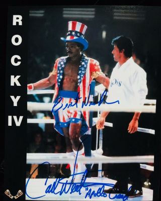 Carl Weathers Signed Apollo Creed 8x10 Photo - In Person Proof.  Stalonne Rocky
