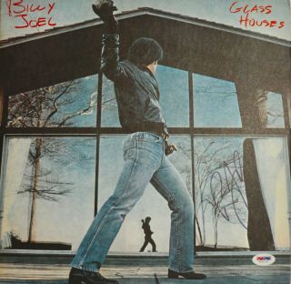 Autographed Psa/dna Billy Joel Glass Houses Album Cover With Album