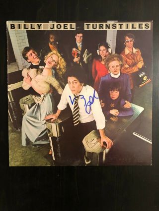 Billy Joel Signed Autograph - Vinyl Album Record Lp - Turnstiles,  Pianoman