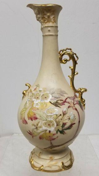 Antique Vintage Robert Hanke Ausrian Rh Porcelain Vase Ewer