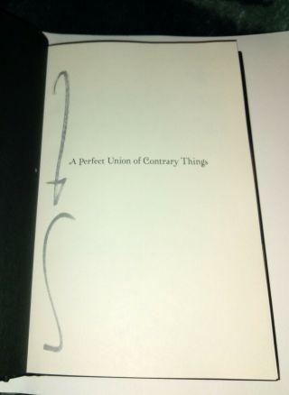 Maynard James Keenan Signed A Perfect Union Of Contrary Things Book Tool Proof