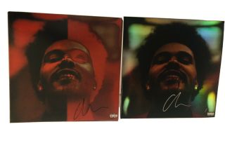 The Weeknd After Hours Autograph Deluxe And Holographic Vinyl Bundle Set Signed