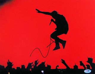 Kanye West Signed Autographed 11x14 Photo Singing Jump In Air Psa Ac99390