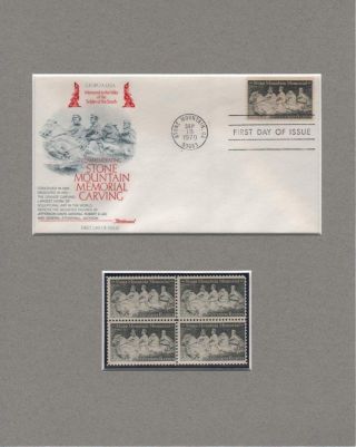 1970 Stone Mountain Confederate Memorial First Day Cover & Stamps Custom Set