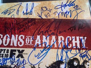 Sons of Anarchy Cast (x17) Authentic Hand - Signed 11x14 Photo Charlie Hunnam RACC 2