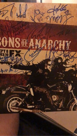 Sons of Anarchy Cast (x17) Authentic Hand - Signed 11x14 Photo Charlie Hunnam RACC 3