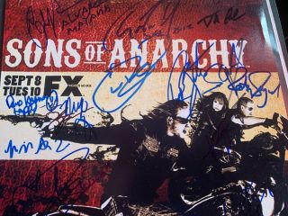 Sons of Anarchy Cast (x17) Authentic Hand - Signed 11x14 Photo Charlie Hunnam RACC 4