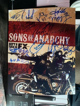 Sons of Anarchy Cast (x17) Authentic Hand - Signed 11x14 Photo Charlie Hunnam RACC 5