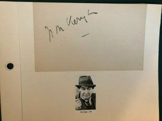 " Gone With The Wind " & " The Wolfman " J.  M.  Kerrigan Autograph