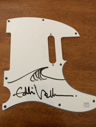 Eddie Vedder Of Pearl Jam Hand Signed Autographed Pick Guard Certified