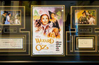 Wizard Of Oz - Signed Scarecrow & The Tin Man Memorabilia - Framed Collage