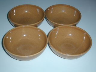 4 Vintage Russel Wright Iroquois Casual Bowls 5 1/4 " Wide 2 " High Ripe Apricot