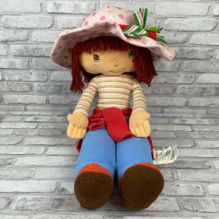 Strawberry Shortcake Plush Stuffed Rag Doll Large 29 " Tall Vintage 2003 Jumbo