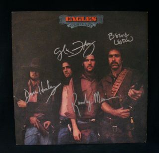 The Eagles Autographed Desperado Album By Don Henley,  Glen Frey,  Bernie & Randy