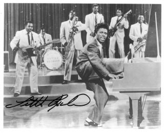 Little Richard Signed Authentic Autographed 8x10 B/w Photo Beckett A28920