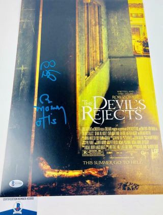 Sid Haig Bill Moseley Signed The Devils Rejects 12x18 Photo Poster Bas H33901