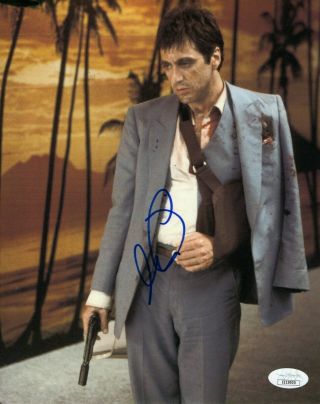 Al Pacino Signed Autographed 8x10 Photo Scarface Tony W/gun Jsa Ee19920