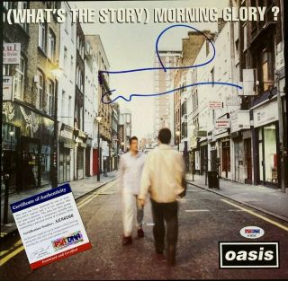 Noel Gallagher Autographed Signed Oasis Vinyl Record Album Psa Dna Proof Liam