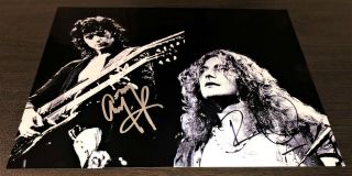Led Zeppelin - Robert Plant & Jimmy Page Signed Photo w/ Certified Autograph 3