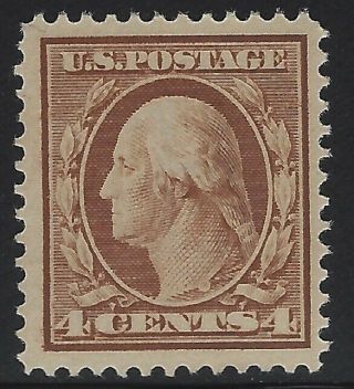 Us Stamps - Scott 377 - P12,  190 Wmk.  - 4c Washington - Nh (a - 508)