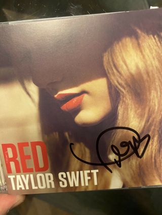Taylor Swift Signed Red Cd