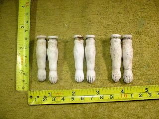 6 X Excavated Vintage Victorian Age 1860 Binding Doll Arms All Pairs 2 " A 13733
