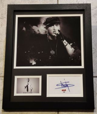 Eminem Slim Shady Authentic Signed Autographed Framed 11x14 Photo Aaa
