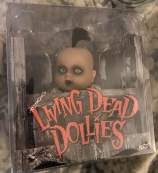 Living Dead Dolls Dollies Baby Sybil Box Playpen Mohawk Straight Jacket