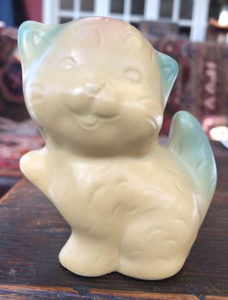 Van Briggle Art Pottery Kitty Cat Figurine Vintage Arts And Crafts Signed