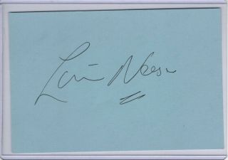 Liam Neeson Signed Autographed Index Card Cut Signature Actor Jsa Ii59163