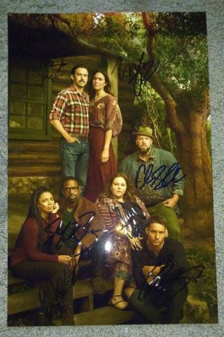 This Is Us Cast Autographed 11x17 Photo Sterling J Brown Chris Sullivan