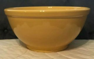 Vintage Bauer Pottery Plain Ware 6 11 1/2”chinese Yellow Mixing Bowl Very Cool