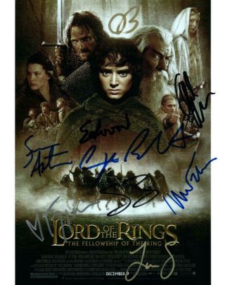 Lord Of The Rings Cast Signed 8x10 Photo Autographed Picture And
