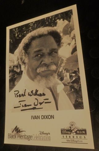 Ivan Dixon Signed Photo: Hogan 
