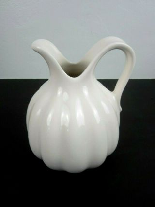 Vtg Delft Holland Royal Goedewaagen Ironstone Pitcher White French Country Rare