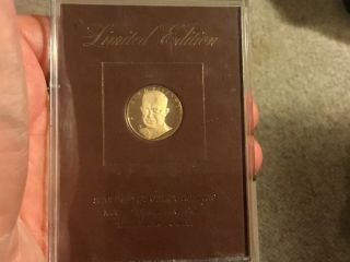 Franklin.  500 Fine Gold Proof Dwight Eisenhower By Gilroy Roberts,  3 Grams