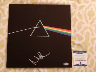 Nick Mason Pink Floyd Signed Dark Side Of Moon Vinyl Record Beckett Y30995