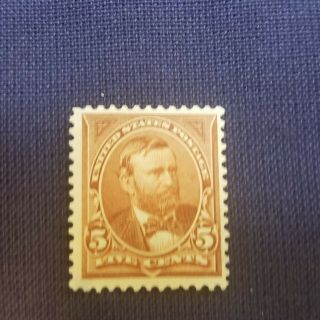 U.  S.  Stamps Scott 270,  5 Cent Chocolate,  Mh Og,  Vf
