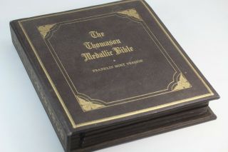 The Thomasonic Madallic Bible By The Franklin.  Complete 60 Coin Set.  1970.
