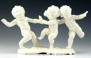 Hutschenreuther Germany Figurine Playing Nude Cherubs Kids Cupid By Karl Tutter