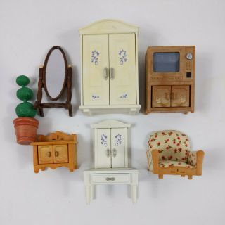 Sylvanian Families Living Room Furniture Set Vintage In A Good