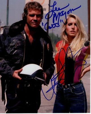 Lee Majors And Heather Thomas Signed Autographed The Fall Guy Photo