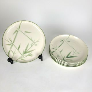 Set Of 6 Winfield Ware Bamboo 10 - 1/4 " Dinner Plates Pristine