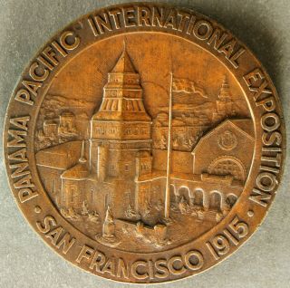1915 Panama Pacific International Expo Arbetet Adlar,  Rare Large Version,  Bronze