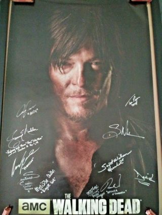 (2) The Walking Dead Posters Signed By 40