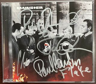 Rammstein Live Aus Berlin Cd Signed Autographed