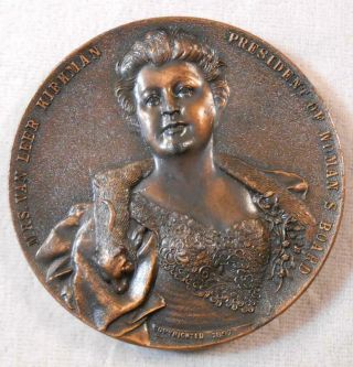 Vintage Bronze Medal 1897 Tennessee Centennial Expo Nashville Tn Woman 