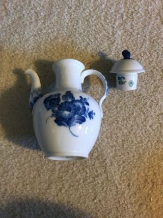 Royal Copenhagen Denmark China - Blue Flowers - Braided Coffee Pot - 10/8034