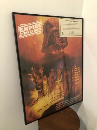 Signed Star Wars The Empire Strikes Back Movie Poster